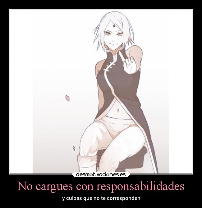 No cargues con responsabilidades - y culpas que no te corresponden