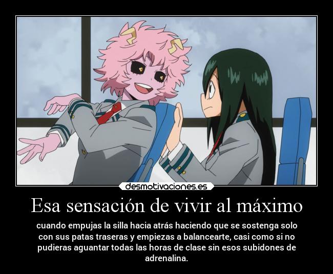 carteles anime humor risa vida cosasquepasan raptorhunters harukaze erosekai bokunoheroacademia tsuyu desmotivaciones