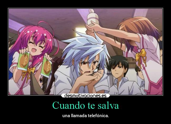 Cuando te salva - una llamada telefónica.