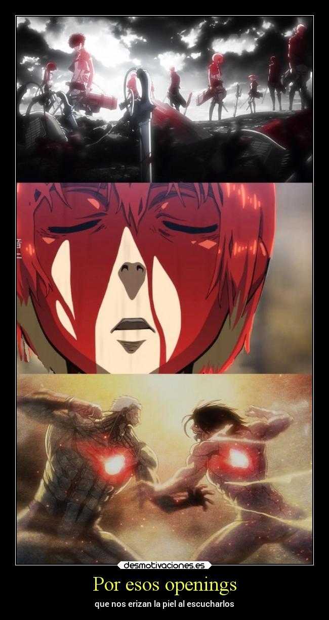 Por esos openings - que nos erizan la piel al escucharlos