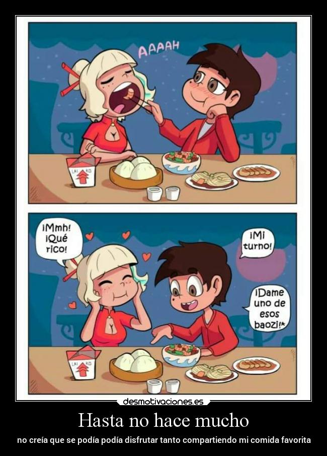 Hasta no hace mucho - no creía que se podía podía disfrutar tanto compartiendo mi comida favorita