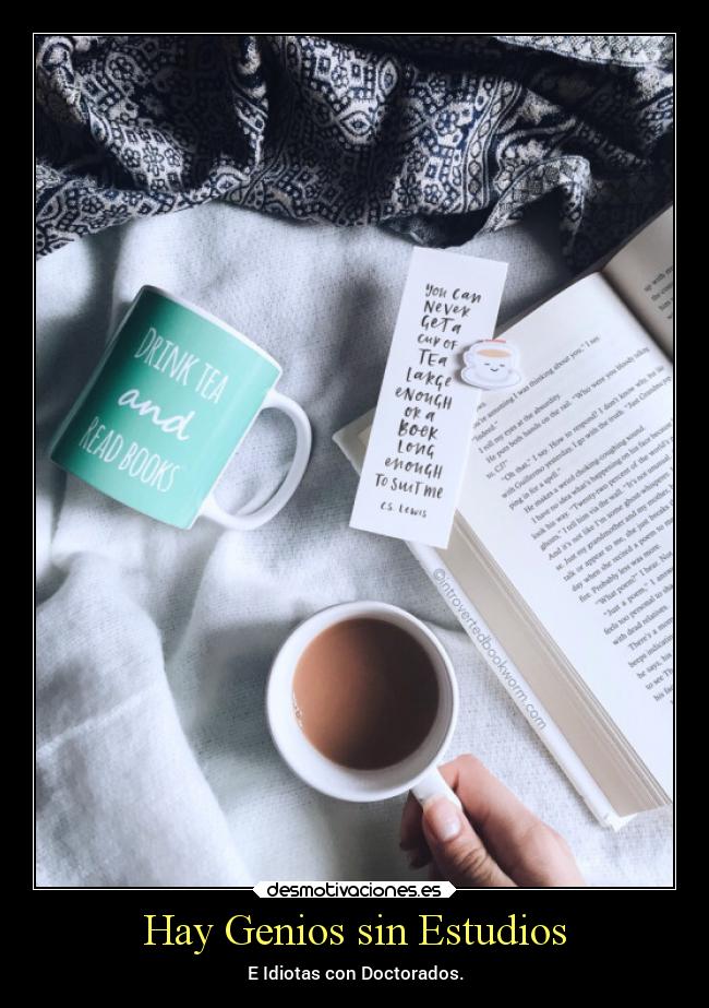 Hay Genios sin Estudios - E Idiotas con Doctorados.