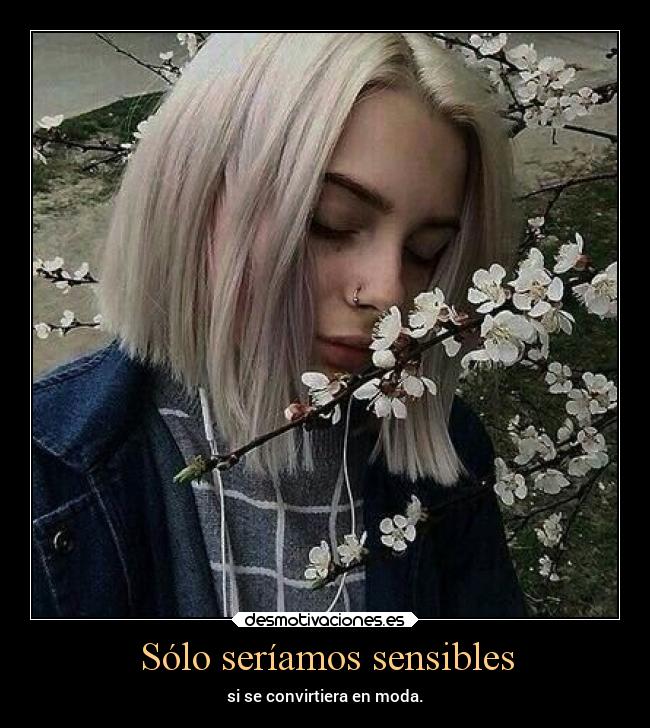 Sólo seríamos sensibles - 