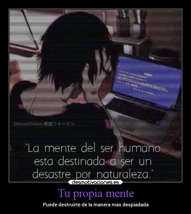 carteles dolor mente desmotivaciones