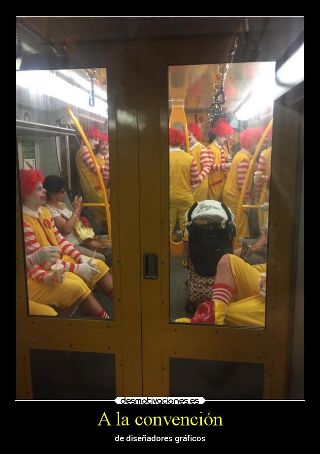 A la convención - de diseñadores gráficos