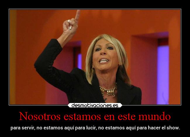 Nosotros estamos en este mundo -