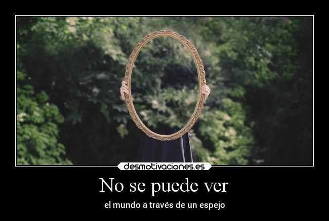 No se puede ver - el mundo a través de un espejo