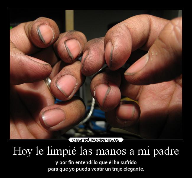 Hoy le limpié las manos a mi padre - 