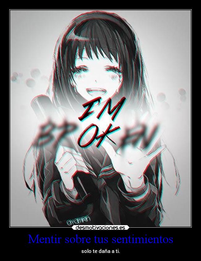 Mentir sobre tus sentimientos -