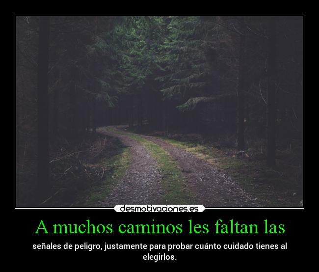 carteles vida caminos mipropiouniverso desmotivaciones