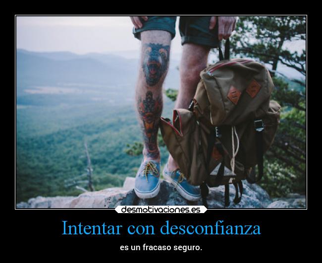 Intentar con desconfianza -