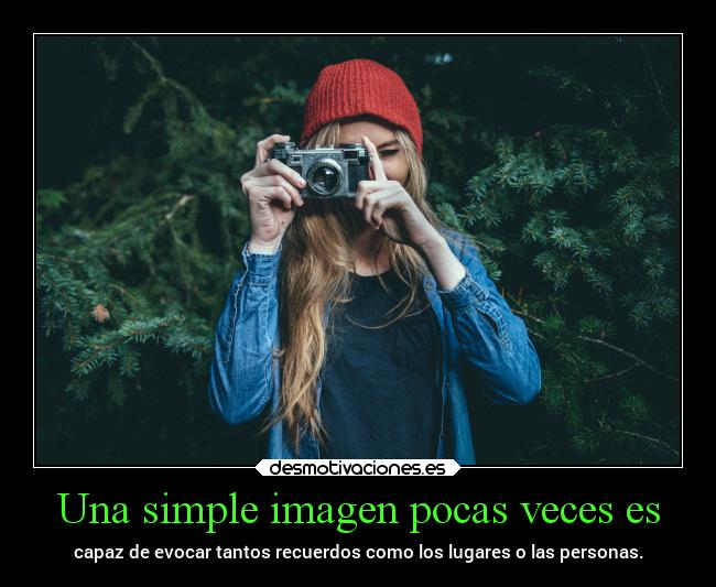 Una simple imagen pocas veces es -
