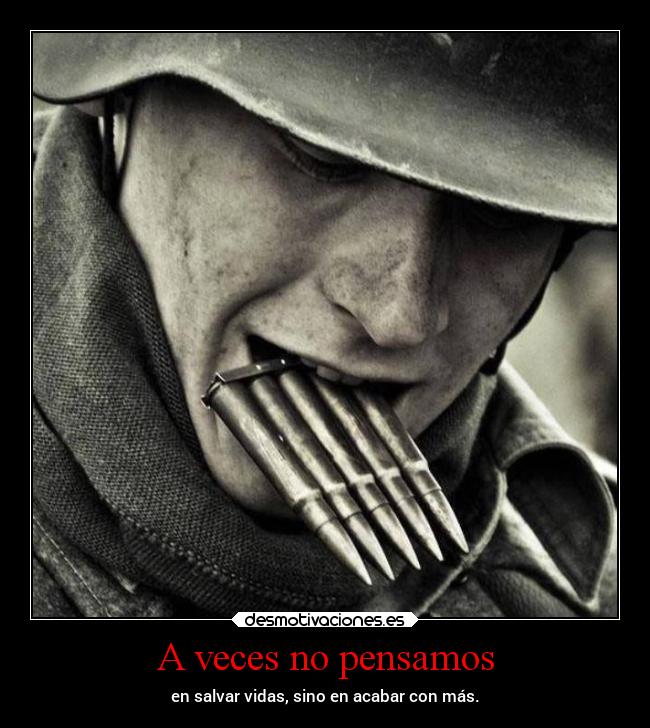 A veces no pensamos - 