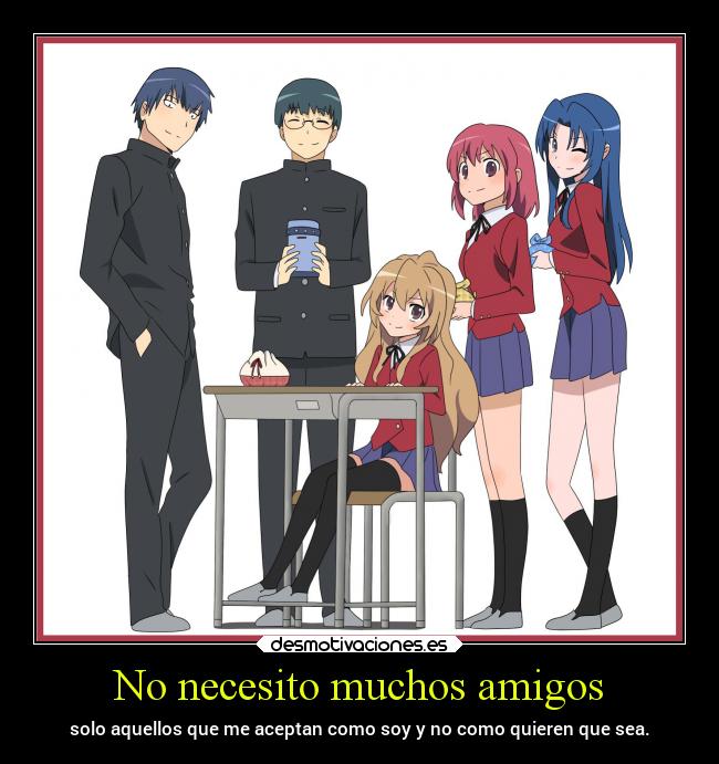 No necesito muchos amigos -