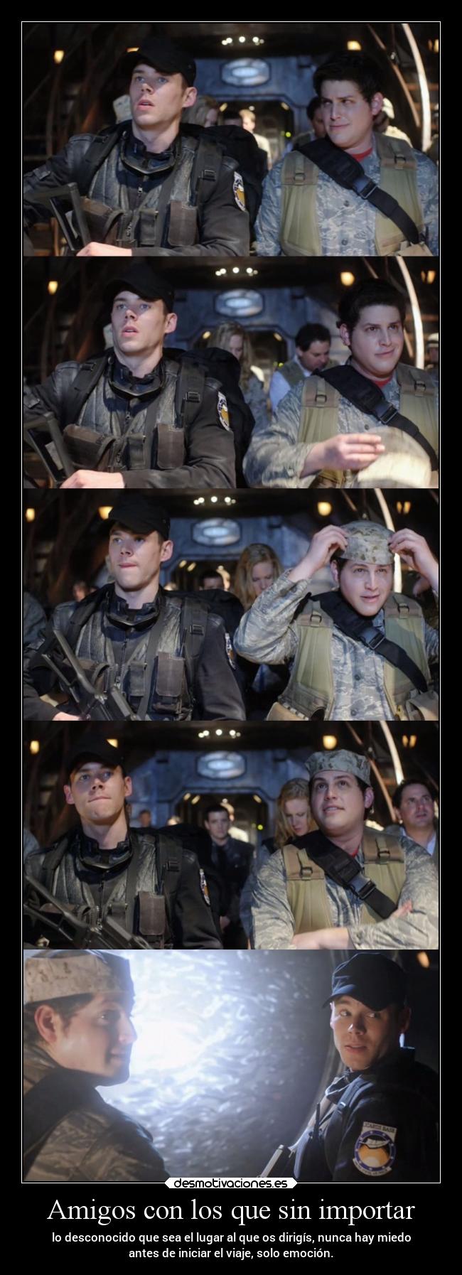 Amigos con los que sin importar -