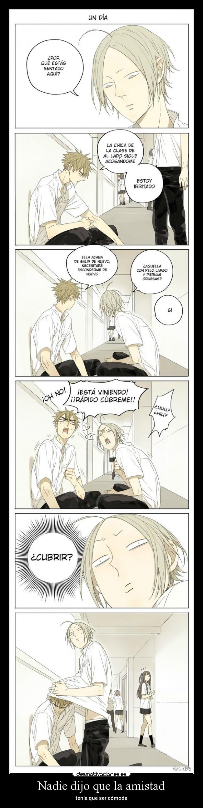 carteles amistad amistad unos personajes con pelo muy guay desmotivaciones