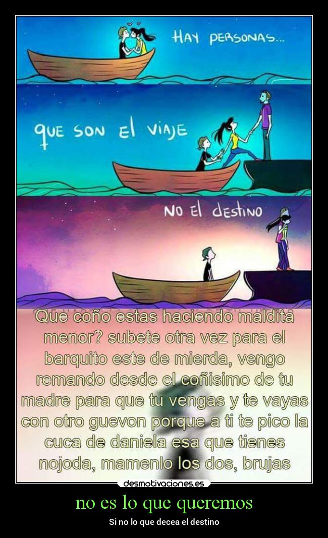 no es lo que queremos -