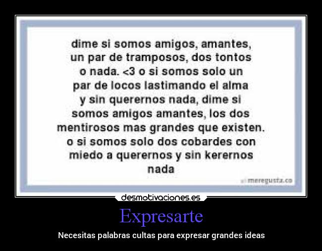 Expresarte - Necesitas palabras cultas para expresar grandes ideas