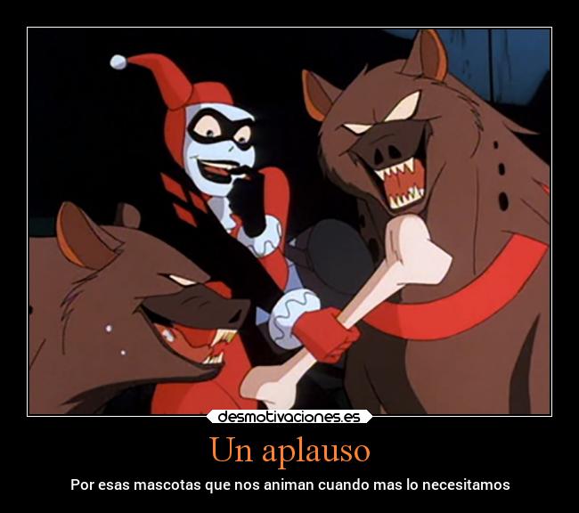 Un aplauso - Por esas mascotas que nos animan cuando mas lo necesitamos