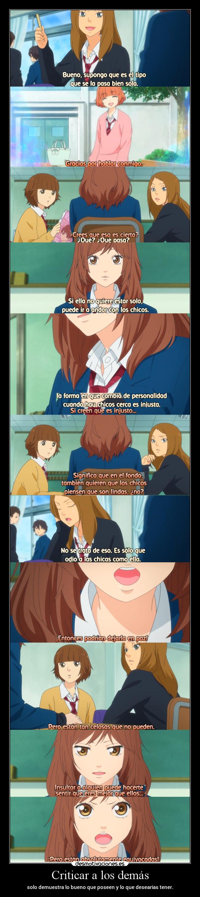 Criticar a los demás -