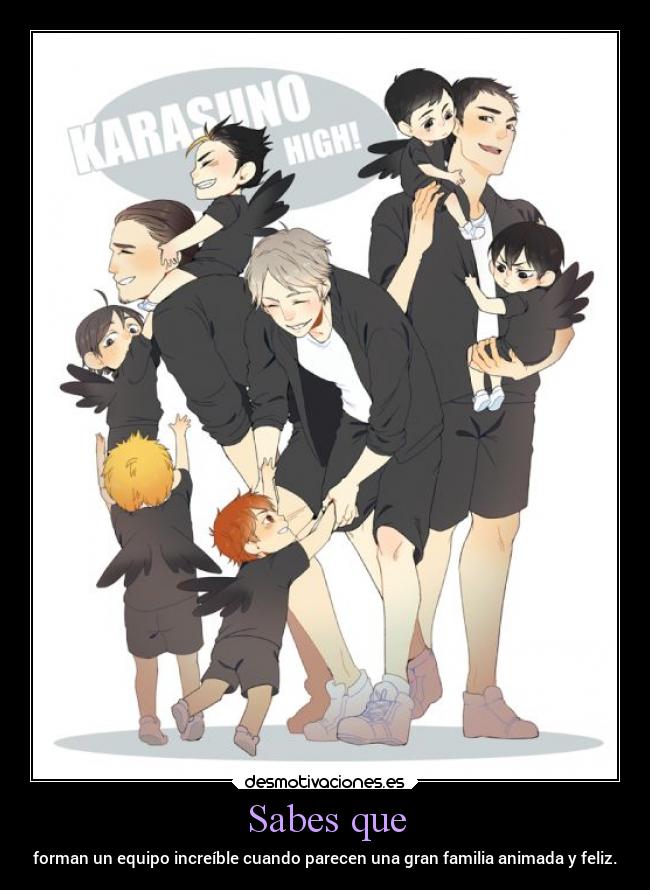 Sabes que - forman un equipo increíble cuando parecen una gran familia animada y feliz.