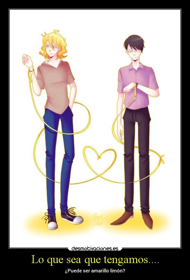 Lo que sea que tengamos.... - ¿Puede ser amarillo limón?