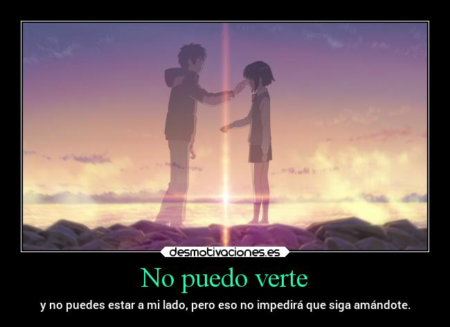 No puedo verte -