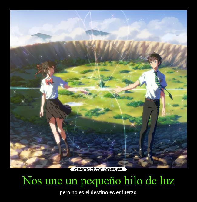 Nos une un pequeño hilo de luz -