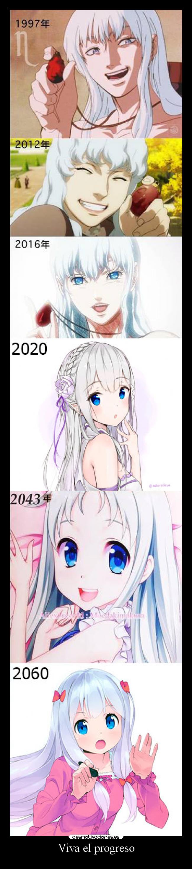 carteles anime humor berserk zero emilia menma ano hana eromanga sensei sagiri izumi desmotivaciones