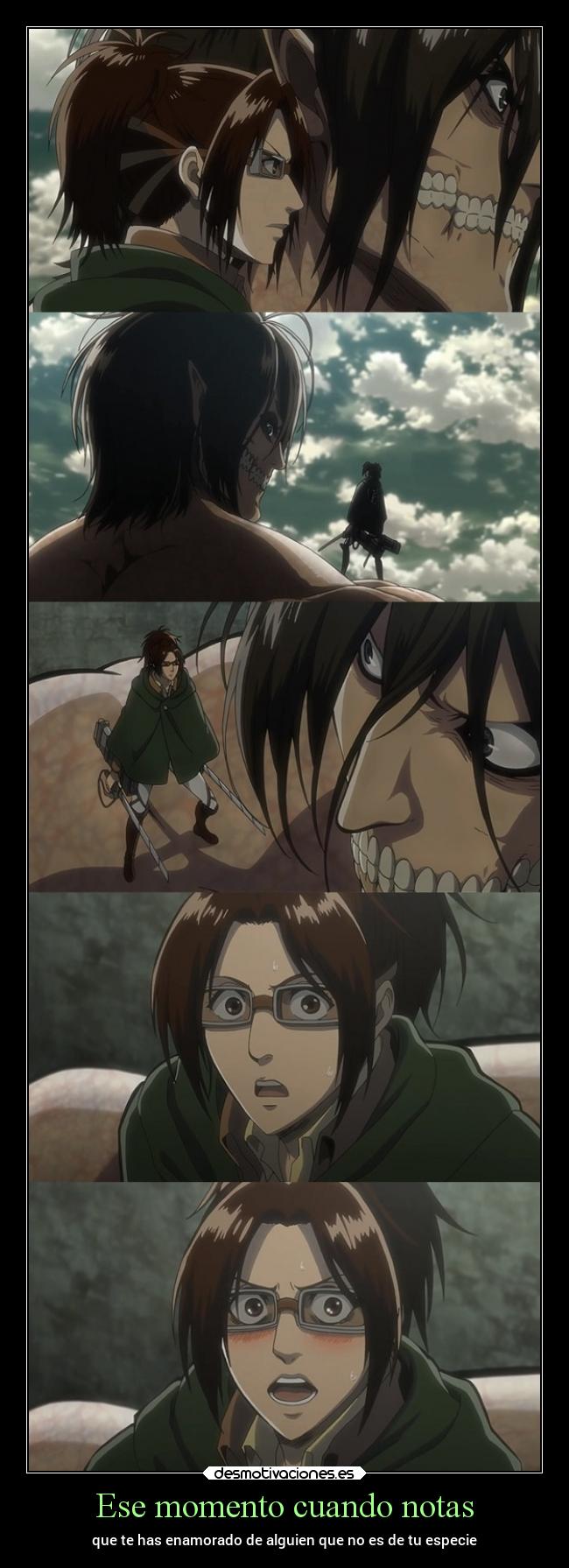 Ese momento cuando notas - que te has enamorado de alguien que no es de tu especie