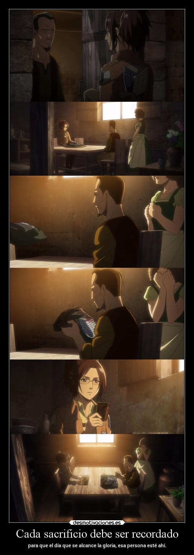 Cada sacrificio debe ser recordado -