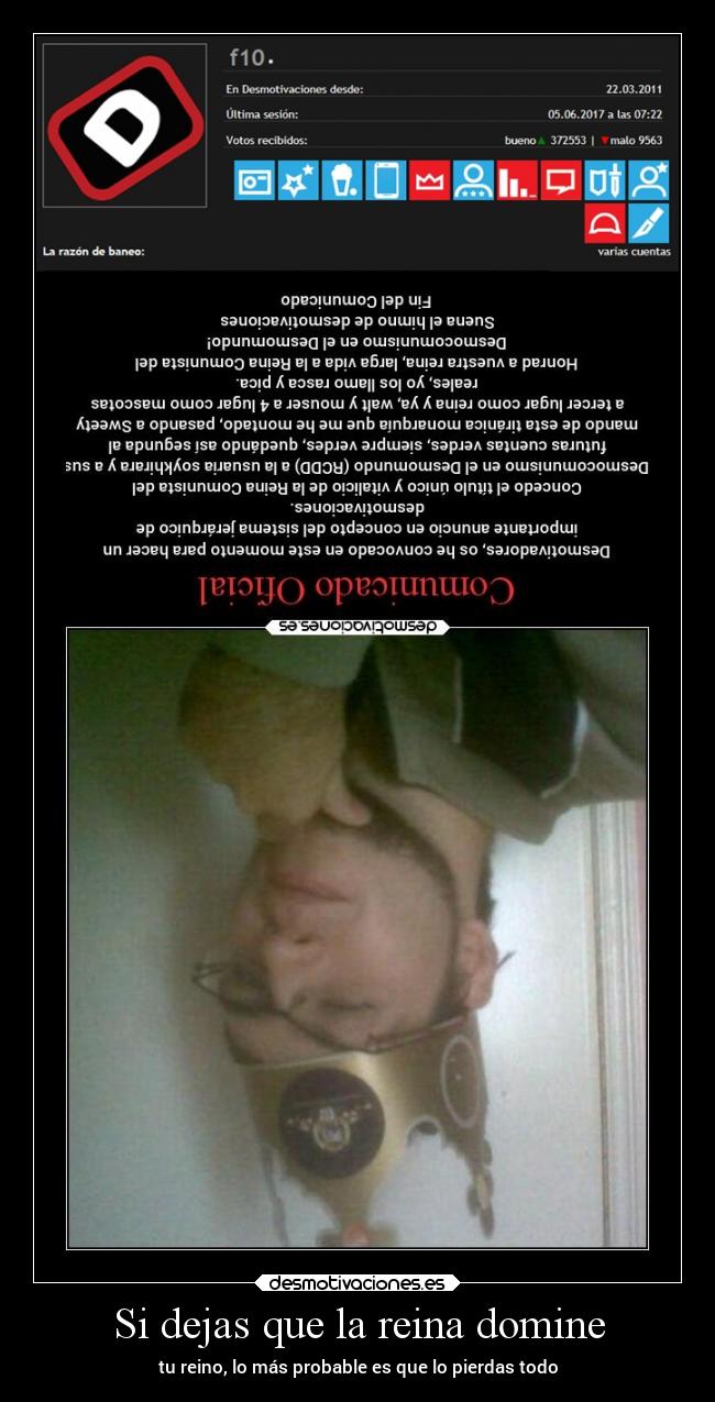 Si dejas que la reina domine -