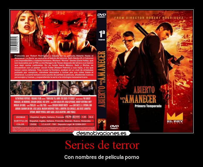 Series de terror - Con nombres de película porno