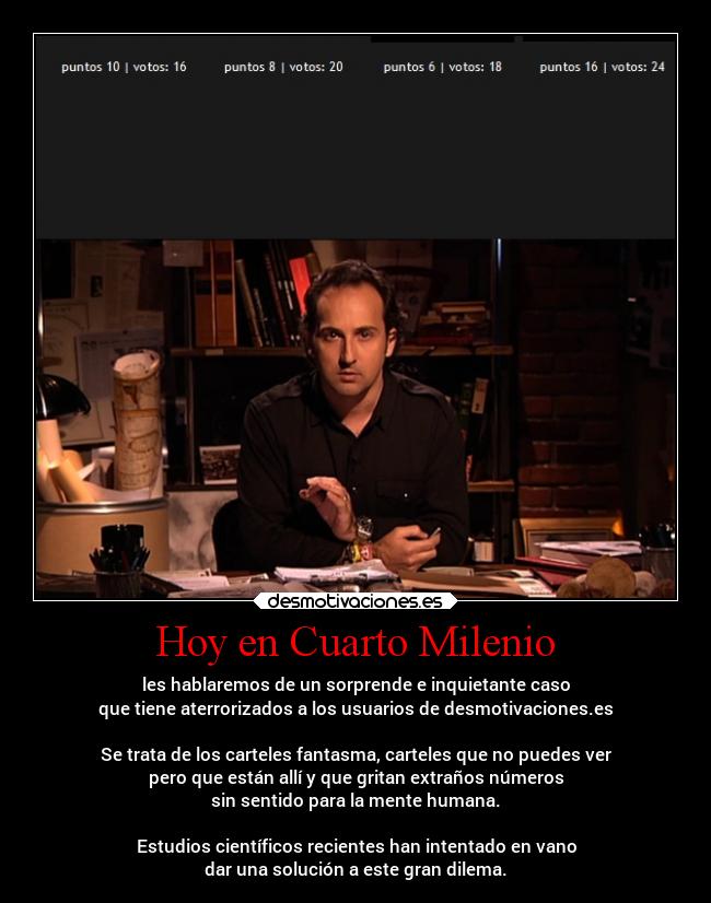 Hoy en Cuarto Milenio -