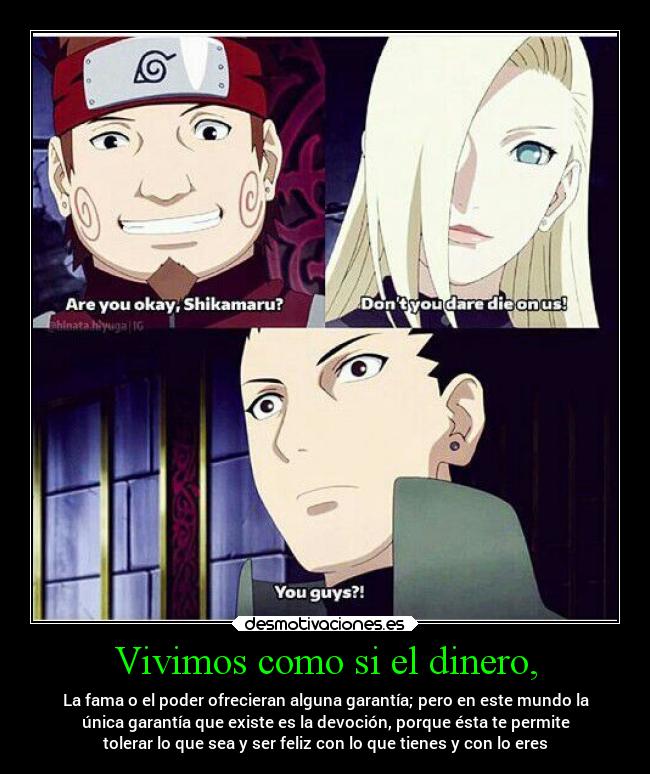 Vivimos como si el dinero, -