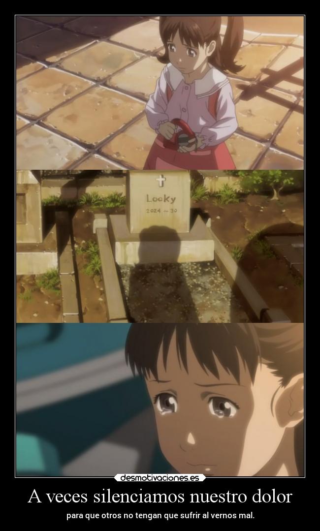 A veces silenciamos nuestro dolor -