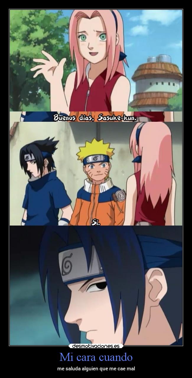 Mi cara cuando - me saluda alguien que me cae mal