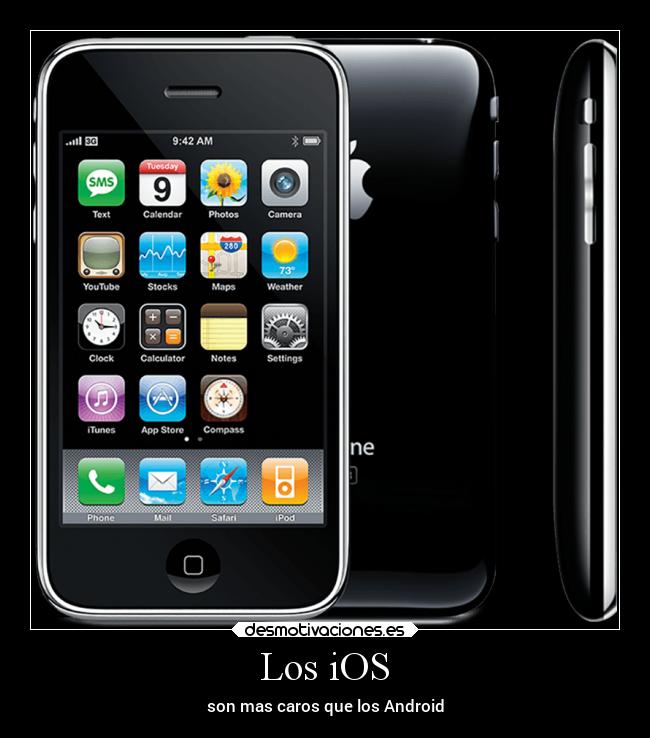Los iOS - son mas caros que los Android