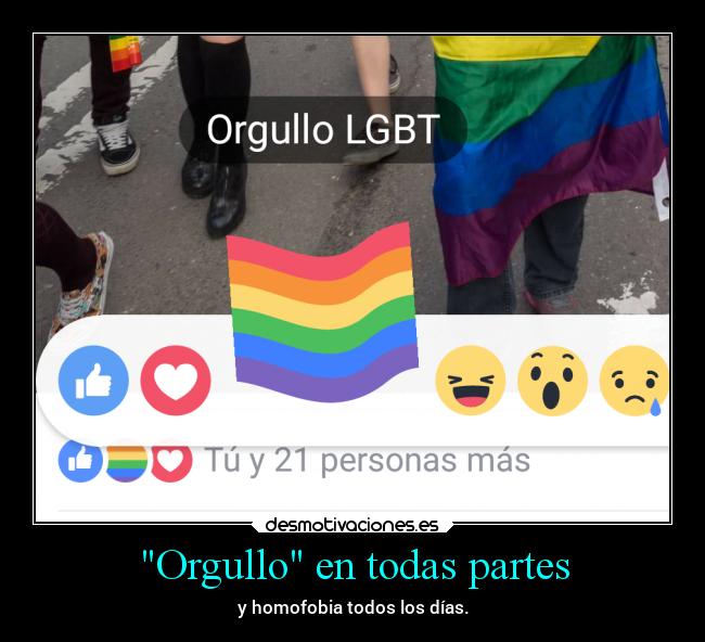 Orgullo en todas partes - y homofobia todos los días.