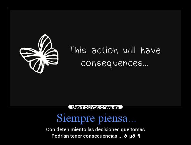 carteles vida decisiones consecuencias consejos desmotivaciones