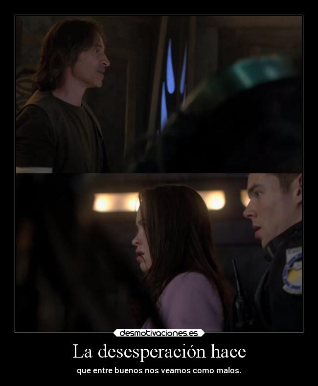 carteles vida mundo muerte familia dolor odio raptorhunters stargate stargateuniverse nicholasrush chloe desmotivaciones