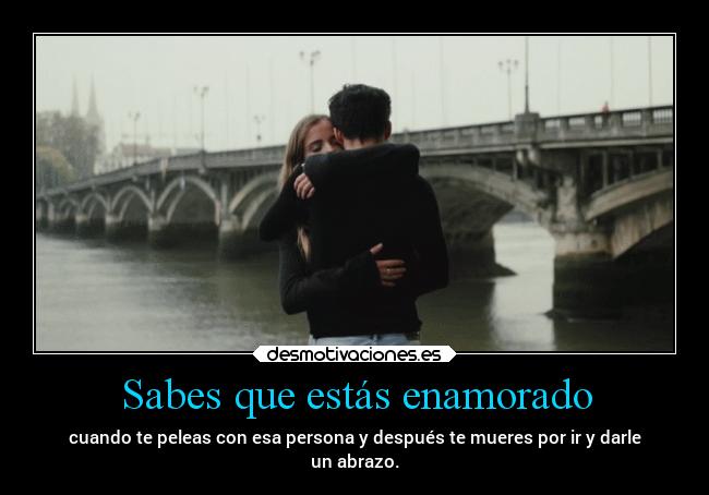 Sabes que estás enamorado -