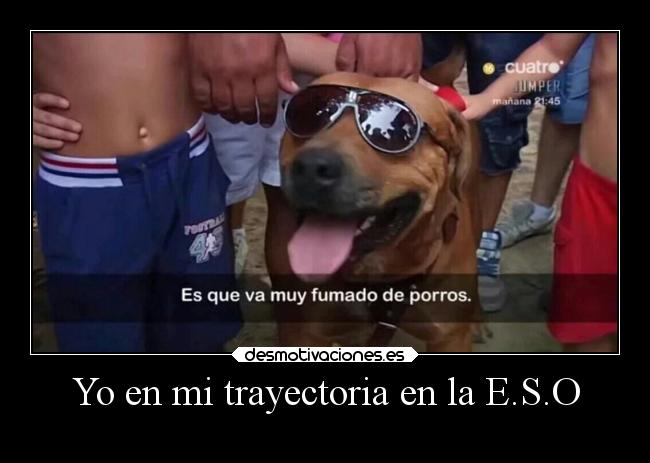 Yo en mi trayectoria en la E.S.O -