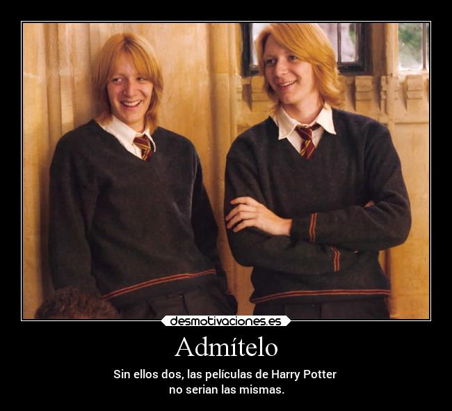 Admítelo - Sin ellos dos, las películas de Harry Potter
no serian las mismas.
