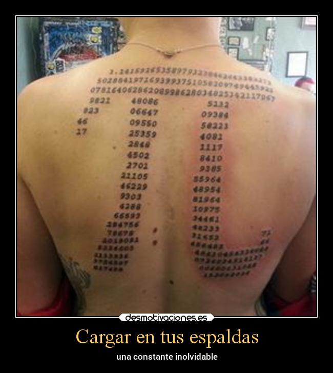 Cargar en tus espaldas -