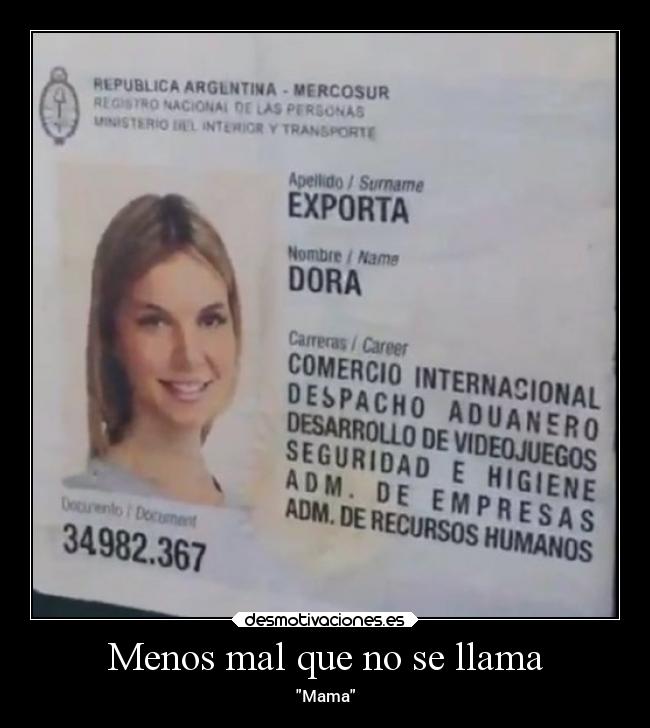 Menos mal que no se llama -