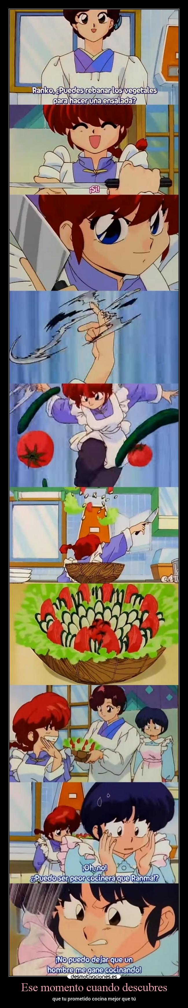 Ese momento cuando descubres - que tu prometido cocina mejor que tú