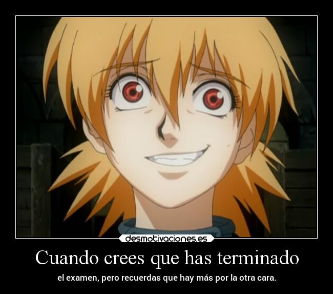 carteles anime humor risa fail cosasquepasan raptorhuntdrs harukaze erosekai hellsing ceres victoria seras desmotivaciones