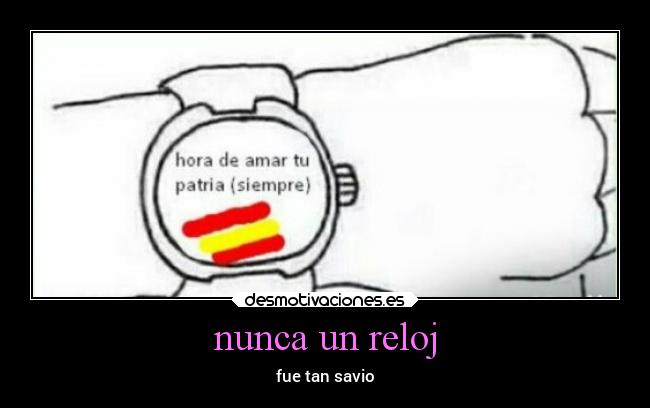 nunca un reloj - fue tan savio