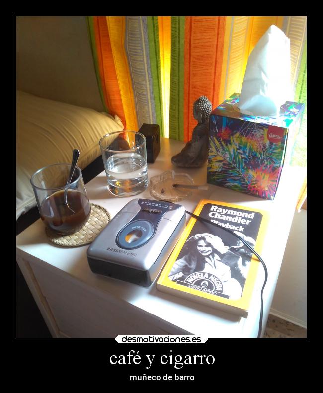café y cigarro - muñeco de barro